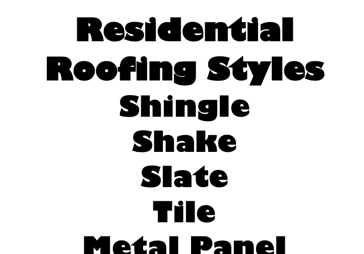 Residential Roofing Styles